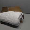 Heated Electric Blanket Queen Size - 84" x 90" Heating Blanket with Dual Control, 10 Heating Levels & 8 Hours Auto Off, Soft Warm Flannel Blanket, Christmas Birthday Gifts for Senior Grandma (Ivory White)