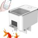 [Upgrade] Geevorks WiFi Automatic Fish Feeder, Intelligent Automatic Dispenser Vacation Fish Feeder for Aquarium Aquarium and Turtle Tank with App Control Timer USB Powered