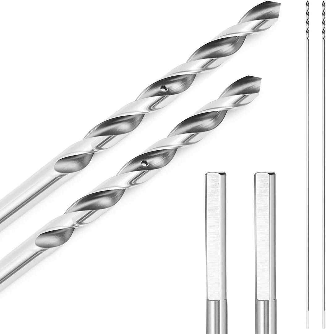 3/8" x 32" Auger Drill Bit with SDS Plus Shank for Wood,Tri Flute Ship Auger Long Drill Bit for Soft and Hard Wood,Tree Stump,Plastic,Drywall and Composite Materials
