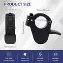 300X Electric Bike Thumb Throttle, Electric Bicycle Accelerator with Waterproof Plug, Right/Left Finger Accelerator Lever Throttle, Speed Control Finger Throttle Accelerator
