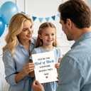 5 x Fathers Day Card Gifts for Uncle from Niece Nephew, Personalized Minimalist Premium Design, Funny Father's Day Decoration Ideas