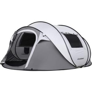 EchoSmile Camping Instant Pop Up Tent, 2/4/6/8/10 Person, Water Resistant Dome, Easy Setup for Camping Hiking and Outdoor, Portable with Carry Bag, 3 Season
