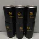 20oz Tumblers Bulk, 6pcs Stainless Steel Tumbler Set without Lid