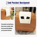 Non-Slip Head Pillow for Recliners - Neck Support Cushion with Velvet Cover for Pain Relief at Home, Office and Travel (Ivory)