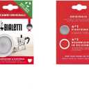 Bialetti Replacement Gasket and Filter Plate for Brikka Pots (Brikka 2 Cup)