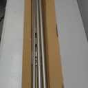 TONIAL1 Inch Double Curtain Rods 72 to 144 Inch (6 to 12 ft), Heavy Duty Decorative Drapery Rod for Windows 69 to 140 Inches (5.75 to 11.7 ft) with Classic Cap Finial, Antique Silver