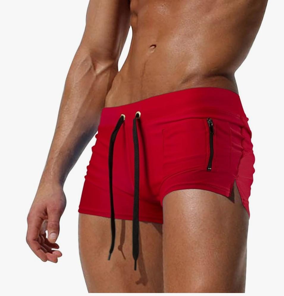 Swimsuit Men's Swimwear Boxershorts Swimming Beach Sea Pool Sport Briefs Shorts, L