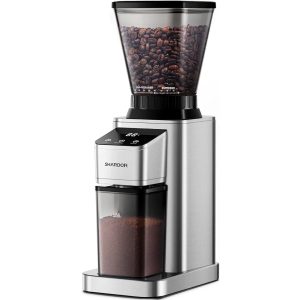 SHARDOR Professional Conical Burr Coffee Grinder, Coffee Bean Grinder with 48 Grind Settings for Espresso, Drip & French Press, Upgraded Anti-Static Technology, Precision Timer, Stainless Steel