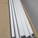 Clear Acrylic & Metal Dog Playpen Indoor - Modern Puppy Playpen with All-Metal Frame, No Plastic Parts, Foldable Portable Dog Crate for Small Animals (23.6" Tall 8PCs)