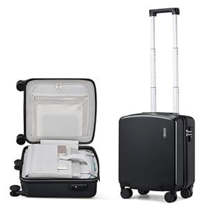 Hanke 16 Inch Underseat Carry On Luggage, Airline-Approved Hard Shell Small Suitcase with Spinner Wheels, Lightweight Tsa Lock Travel Luggage for Short Trips