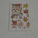 Yovkky Fall is in The Air Maple Leaves Window Clings 9 Sheets, Autumn Pumpkin Patch Thankful Grateful Farmhouse Stickers Decals Decor, Blessed Thanksgiving Home Kitchen Decorations,  Fall Maple Leaves