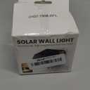 Solar Fence Light Outdoor, 4000K 3000K Solar Wall Lights with Motion Sensor, 1000LM Small Solar Light for Deck Fence Steps Patio Yard, 1pcs (1pack)