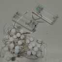 Lomotech Battery Operated Christmas Lights - 2 Pack Total 13ft 40LEDs Battery Ball Lights with Timer for Home, Garden, Party, Holiday, Tree Decoration (Warm White)