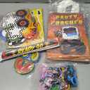 Monster Truck Party Favors for 12, Truck Birthday Party Supplies Include Goodie Bags, Bracelets, Keychains, Stickers, Paper Glasses, Off-Road Racing Theme Pinata Fillers Classroom Rewards