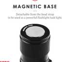 NEBO Transcend Rechargeable Headlamp | 1000 Lumens, 5 Light Modes, Detachable Magnetic Work Light, Water Resistant, Bright LED Headlight for Hiking & Camping, Includes USB Charging Cable
