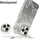 BITOBE Designed for iPhone 11 Pro Max, Cute 3D Butterfly Case Slim Plating Glitter Bling Luxury Cover for Women Girls Protective Camera Protection Bumper 6.7" Silver