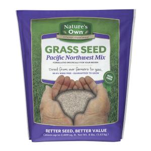 Mountain View Seeds Nature's Own Pacific Northwest Mix Grass Seed, 8-pounds