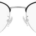 Coach men's Hc5157 Rectangular Prescription Eyewear Frames (Shiny Silver/Navy/Demo Lens)