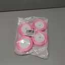 Pink Satin Ribbon 1 Inch x 4 Rolls Pink Wide Satin Fabric Ribbon for Gift Packaging, Christmas, Wedding, Flower Bouquet, Holiday Party, Invitation