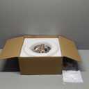 Lamomo Semi Flush Mount Ceiling Light,White Glass Shade Gold Hallway Light Fixture,3-Bulb Globe Glass Close to Ceiling Scone,Indoor Hanging Light for Bedroom Kitchen Porch Hallway,Bulbs Not Included