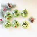 53 Pcs Christmas Face Stickers for Crafts Ornaments Large 5 Inch Small 3 Inch Vinyl Faces Eyes Pitcher Transparent Decals for Glass Drinking Cups Wood Decorations Balls Party Supplies (Face53)