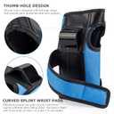 Adult Knee Pads Elbow Pads Wrist Guards for Adult Kids 6 in 1 Protective Gear Set for Skateboarding Biking Roller Skating Cycling Outdoor Sports Blue M