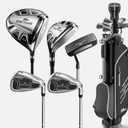 WAYTULES 6-Piece Complete Golf Club Set for Men Adult with Stand Bag, 10.5° Driver, 5H Hybrid, 7 Iron, 9 Iron & Putter, Right Handed