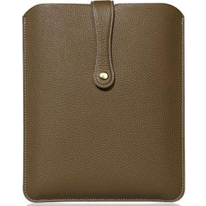 Laptop Sleeve Genuine Leather,Compatible with ipad pro 11 inch, Ipad Air 10.9 inch M2 2024,Air5/4 2022/2020 case, Compatible with ipad 10,accommodate Magic KeyboardGalaxy Tab S9/S9 FE Bag (Gray)