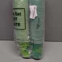 Vesici 100 Pcs 12 oz St. Patrick's Day Disposable Plastic Cups Green Shamrocks Drinking Cups St. Patrick's Day Party Supplies for Holiday Wedding Birthday Party Supplies