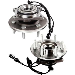 ECCPP Replacement for Pair of 2 New Complete Rear Wheel Hub Bearing Assembly 6 Lugs w/ABS for 2007-2012 For Ford For Lincoln 541008 x2