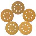 5-Inch 8-Hole Hook and Loop Sanding Discs, Orbital Sander Sandpaper Discs, 100 Pieces Round Sandpaper Set Include 60 80 120 150 and 220 Grits