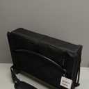 Sheenive Stadium Seats for Bleachers with Back Support, Bleacher Seats with Backs and Cushion Wide, Padded Portable Folding Comfort Stadium Chair with Shoulder Strap, Perfect for Sports Events (Black)