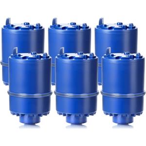 Blue Faucet Water Filter Replacement for Pur and PUR PLUS Mounted Water Filter System RF-9999 RF-3375 FM-2500V FM-3700 FM-3400B etc| Ensure Clean Tap Water 6 Pack by TOMOON