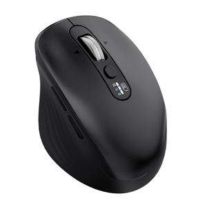 INFINMIND Wireless Bluetooth Mouse, Multi Device (BT1/BT2 + 2.4G USB) Mouse for Laptop, iPad & Mac, 4Way Scroll with Side Buttons, Silent Click Ergonomic Offce Mouse, Adjustable DPI