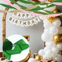 Paper Streamers,8 Rolls Green Pink and Gold Wedding Party Decorations,Crepe Paper Streamers for Party Supplies, Birthday, Spring Party,Bachelorette, Baby Bridal Shower(1.77Inch x 82Ft/Roll)