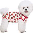 2 Packs Pet Dog Recovery Onesie Suit for Dogs Cats After Surgery,Dog Abdominal Wounds Bandages Cone E-Collar Alternative. (Pink, M) (M)