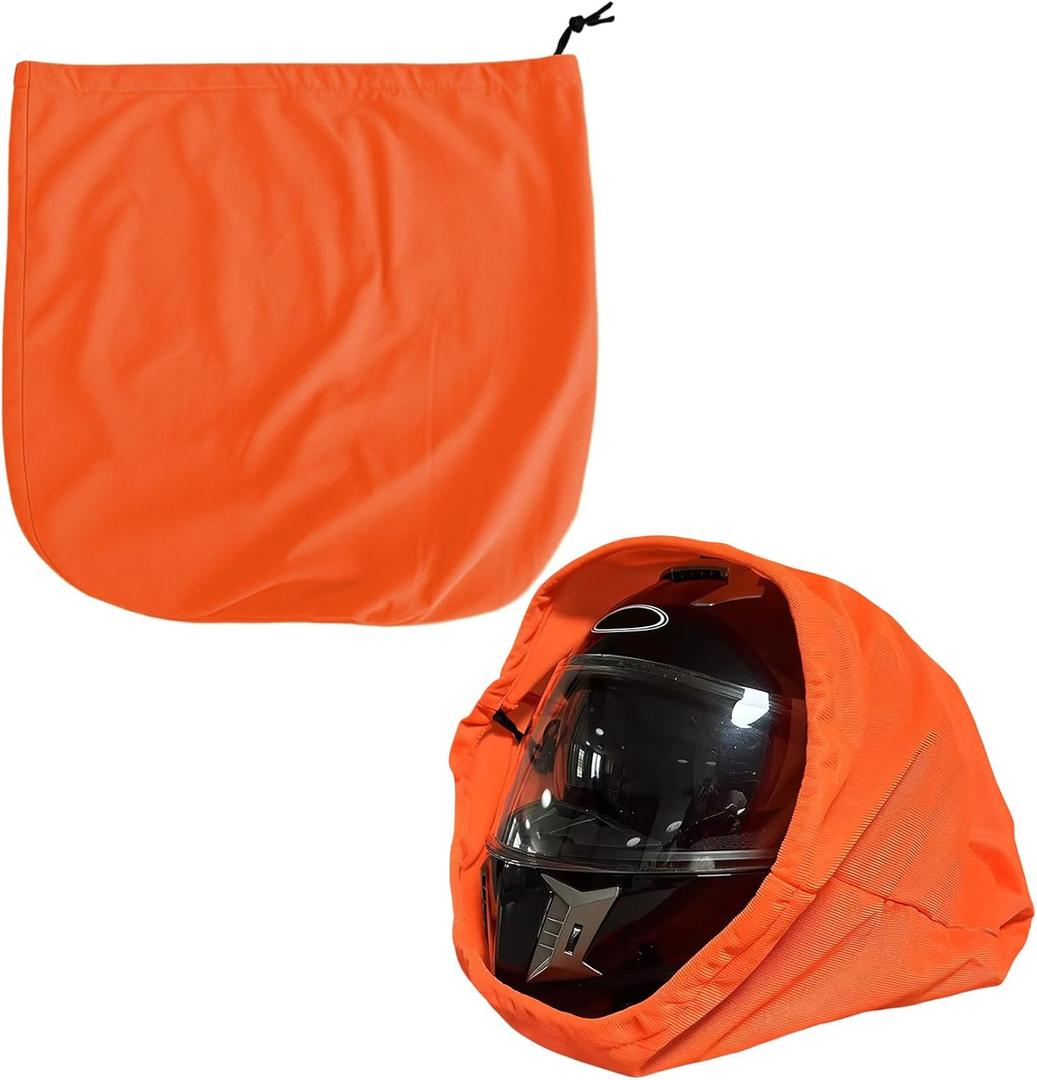 2 x Helmet Bags, Motorcycle Bag, Large Capacity Helmet Backpack with Drawstring, Folding Backpack for Riding Bicycle Sport