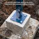 Rocaris 8 Pcs 5 X 5 X 1/4 Inch A36 Steel Plate Hot Rolled, Steel Base with 4 Holes Metal Square for Construction Boards, Structure Support, Weldable Square and Industrial