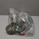 18 Pcs Mini Christmas Wreaths for Cabinet Kitchen Windows Decors Bulk with Red Bow Small Artificial Norfolk Farmhouse Wreaths with Berry Pine Cone for Fireplace Front Door Porch Wall Hanging