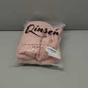 QINSEN Women's Elastic Waist Long Pants Casual Fleece Sweatpants with Pockets Peachskin M