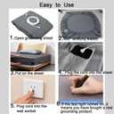 Grounding Sheets Queen Size, 20% Pure Silver Fiber + 80% Organic Cotton, Grounded Sheet Earth Connected Bedding Fitted Earth Sheets