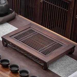 16 Inch Chinese Gongfu Bamboo Tea Tray with Water Storage for Kungfu Tea Set