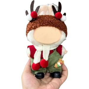 17cm Doll Christmas Clothes(NO Doll), Cute Dolls Outfit Accessories, Small Kawaii Clothes Set for Dolls, for Women and Girls(Style 1)