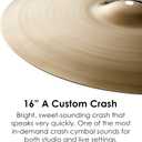 Zildjian A20514 16" A Custom Crash Cymbal