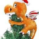 Shappy Christmas Tree Topper 10 x 8 Inch Large Funny Animal Tree Topper Plush Hanging Christmas Ornaments Cute Adorable Xmas Decorations for Holiday Birthday Party Favors