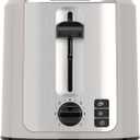 BLACK+DECKER 2-Slice Toaster, Extra-Wide Slots, 7 Shade Settings, Bagel & Frozen Functions, Removable Crumb Tray, Baked Stone