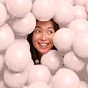 AFTERLOON Biodegradable Mini Balloons 50 pcs Pastel Baby Pink 5 Inch, Matte Color Thickened Extra Strong Latex Helium Float, Baby Shower Gender Reveal Garland Wedding Birthday Party Decorations