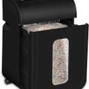 VidaTeco 14-Sheet Paper Shredder for Home Office Heavy Duty with 60 Mins Running Micro Cut, US Patented Blade, Shred Card/CD/Clip/Staple, 5.3-Gal Pullout Bin, AUTO Jam Proof(ETL)