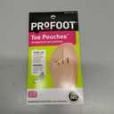 PROFOOT Toe Pouch Cushions Women's 6-10 (1 Pair) Protects Toes Cushions & Supports Tender Toes Trim to Fit All Shoe Types