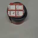 Wide Silicone Weather Stripping Door Seal with Strong Adhesive 3" x 17 ft, Draft Stopper for Garage, Shower & Sliding Doors - Gap & Under Door Protection, Gray